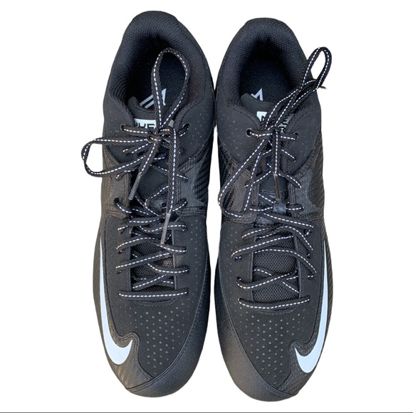 Nike Air MVP Classic Black & White Pro Metal Athletic Sports Baseball Cleats main image 7